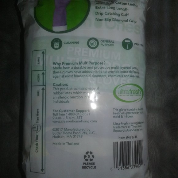 Clean Ones Premium Latex and Nitrile Multi-Purpose Gloves 9 pair Size Small - Picture 6 of 11